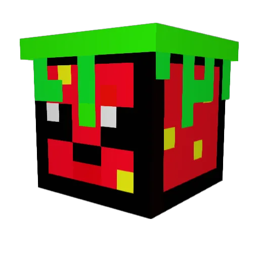 LTP_ Minecraft avatar head, 3D render