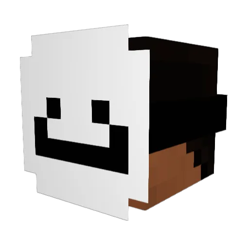 LTPoison Minecraft avatar head, 3D render