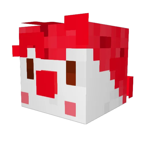 LTRaffy Minecraft avatar head, 3D render