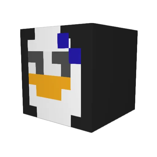 LT_Loser Minecraft avatar head, 3D render