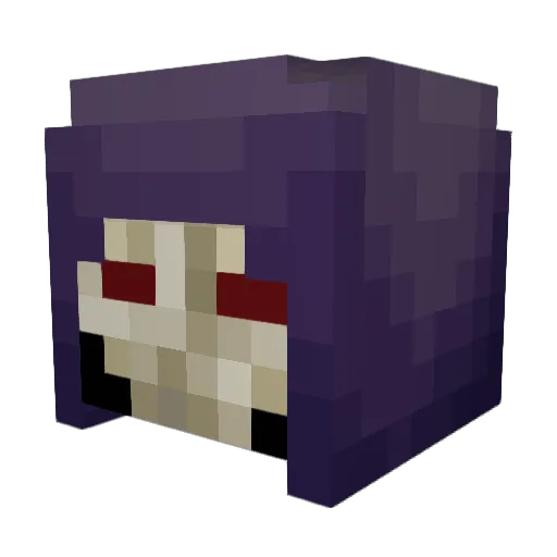 LT_Skeleton Minecraft avatar head, 3D render