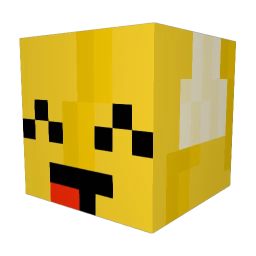 LT_Zebra Minecraft avatar head, 3D render