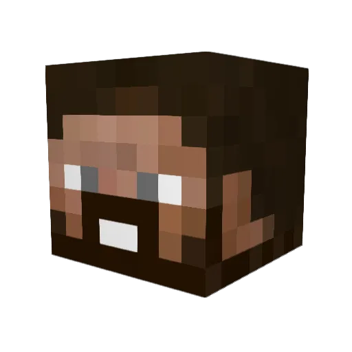 LTbyte Minecraft avatar head, 3D render