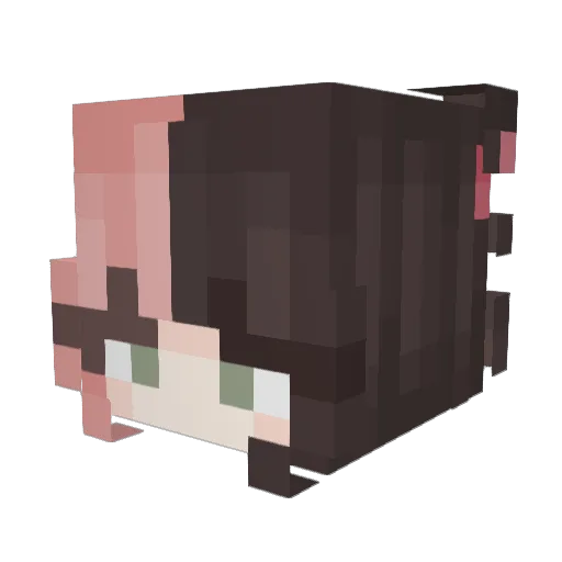 LThermit Minecraft avatar head, 3D render