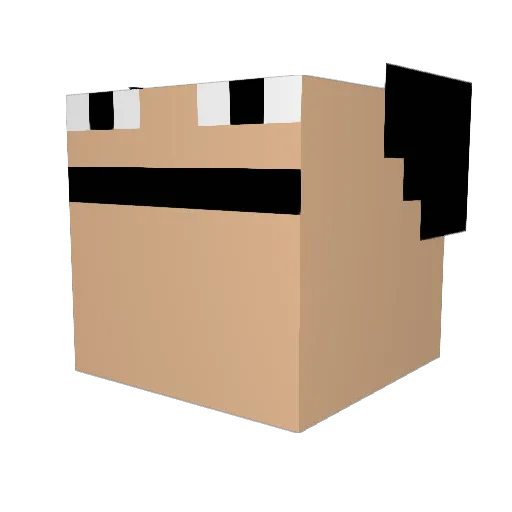 LTopz Minecraft avatar head, 3D render