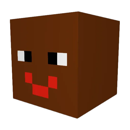 LUCASBENJO Minecraft avatar head, 3D render