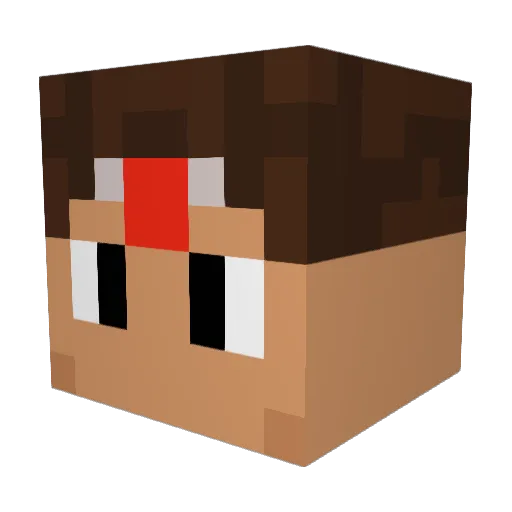 LUCASDENKULE Minecraft avatar head, 3D render