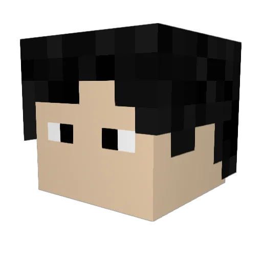 LUCAS_DINO Minecraft avatar head, 3D render