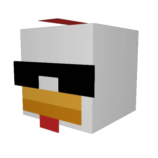 LUCAS_TZ Minecraft avatar head, 3D render