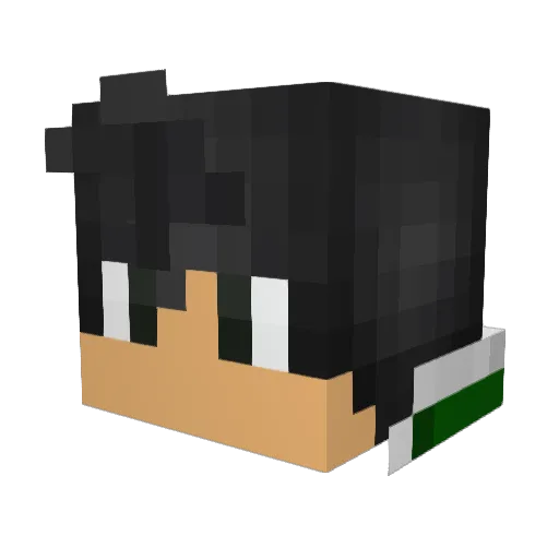 LUCA_Z Minecraft avatar head, 3D render
