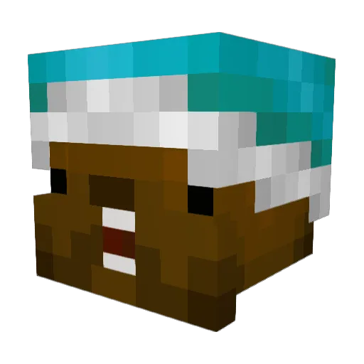 LUCAb1421 Minecraft avatar head, 3D render