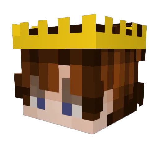 LUCAnthropy Minecraft avatar head, 3D render