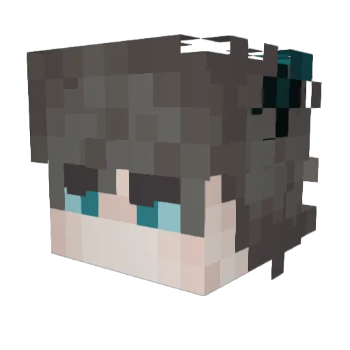 LUCCIO32 Minecraft avatar head, 3D render
