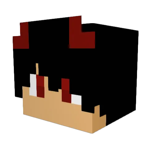 LUCIF3R666 Minecraft avatar head, 3D render
