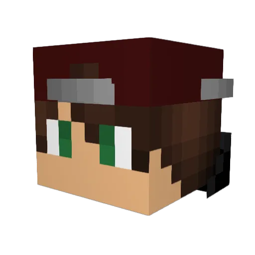 LUCKY_SKIL1 Minecraft avatar head, 3D render