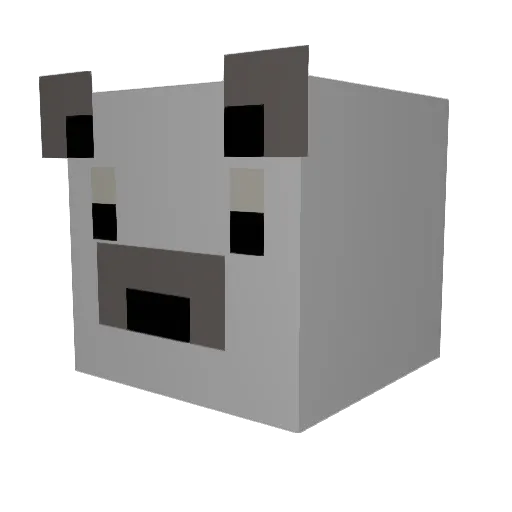 LUCK_gamer14 Minecraft avatar head, 3D render