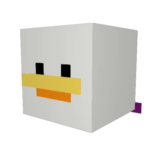 LUISAN26 Minecraft avatar head, 3D render