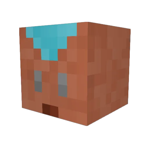 LUIS_808 Minecraft avatar head, 3D render