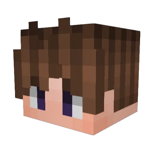 LUK9S Minecraft avatar head, 3D render