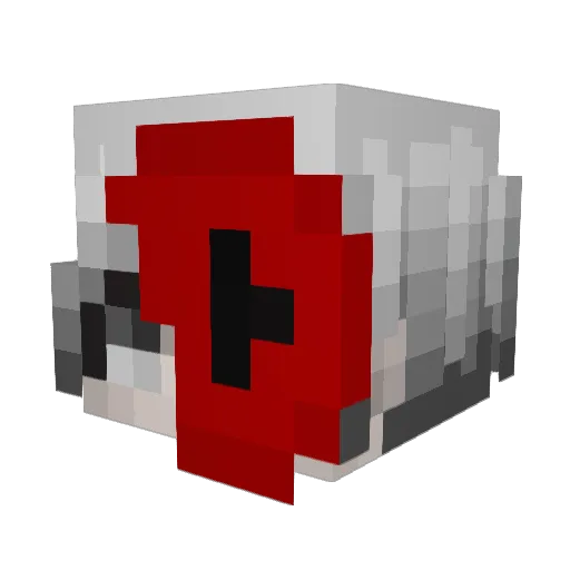 LUKARO_SAMA Minecraft avatar head, 3D render