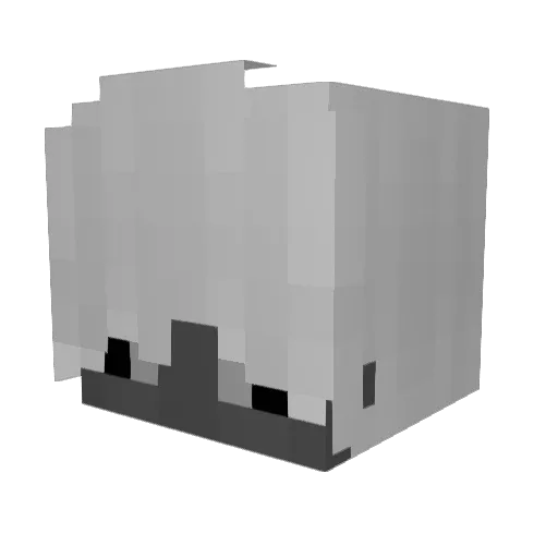 LUKAVGBCDEX Minecraft avatar head, 3D render