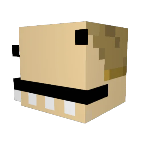 LUKAZUL Minecraft avatar head, 3D render