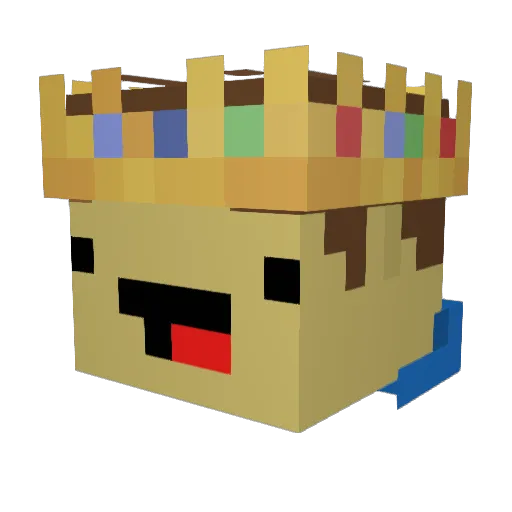 LUKEBT123 Minecraft avatar head, 3D render