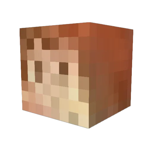 LUKEXTEAR Minecraft avatar head, 3D render