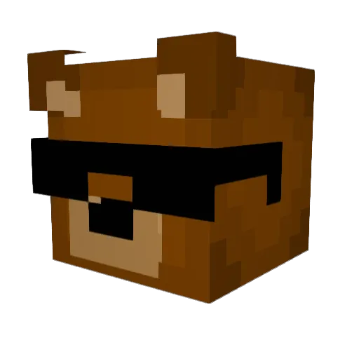 LUKE_BOSS_2222 Minecraft avatar head, 3D render
