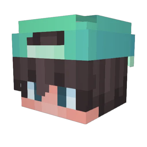LULGamer8653 Minecraft avatar head, 3D render