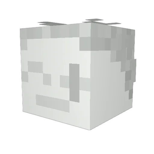 LULU_Happy1000 Minecraft avatar head, 3D render