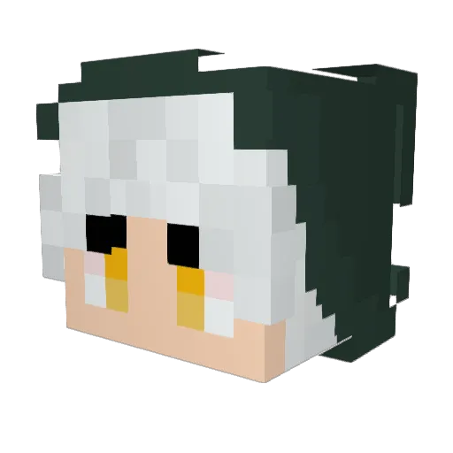 LUMA2021 Minecraft avatar head, 3D render
