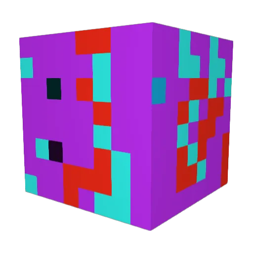 LUMAXx11 Minecraft avatar head, 3D render
