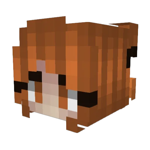 LUNAAHH Minecraft avatar head, 3D render