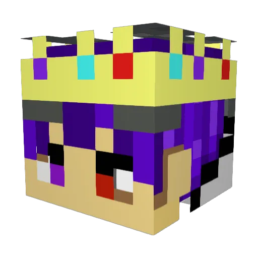 LUNARyt96 Minecraft avatar head, 3D render