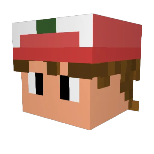 LURODSIL Minecraft avatar head, 3D render