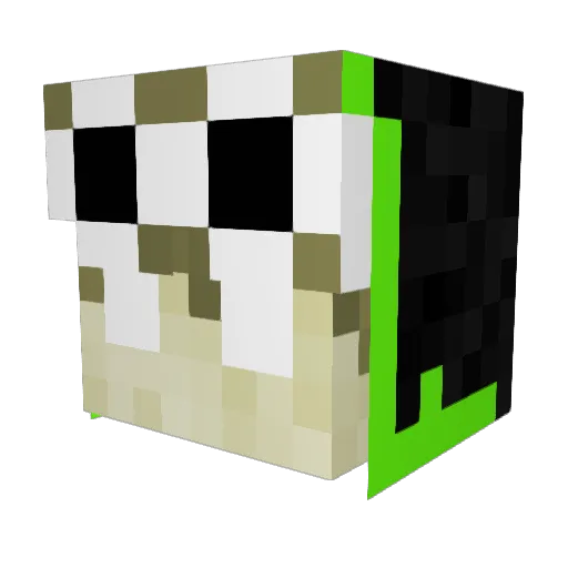 LUTI2011 Minecraft avatar head, 3D render