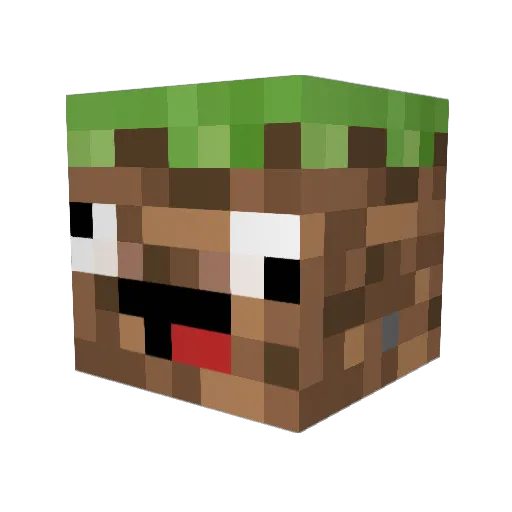 LUUSERI Minecraft avatar head, 3D render