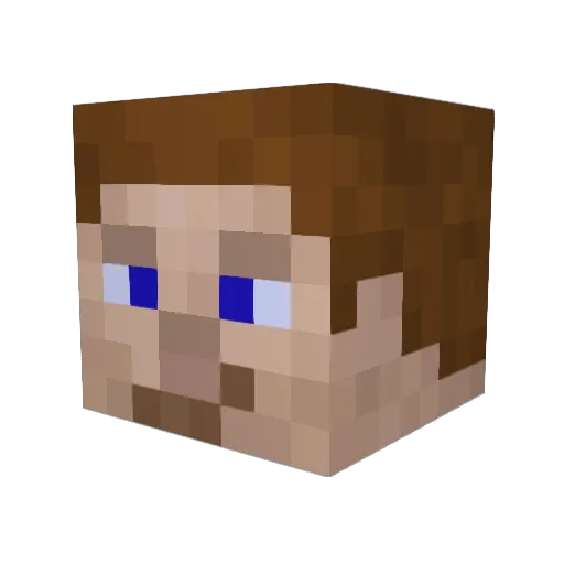 LUUUUULZ Minecraft avatar head, 3D render