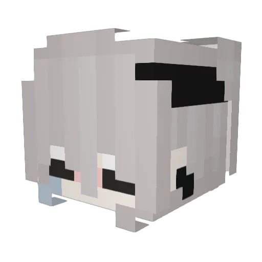 LUXZY99 Minecraft avatar head, 3D render
