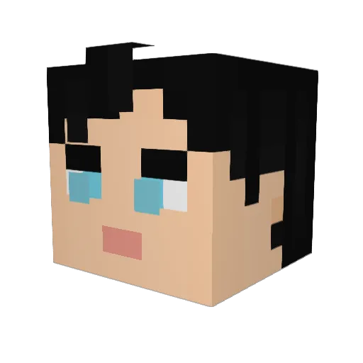 LUX_AETERN4E Minecraft avatar head, 3D render