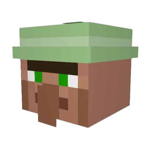 LUXstarRR Minecraft avatar head, 3D render