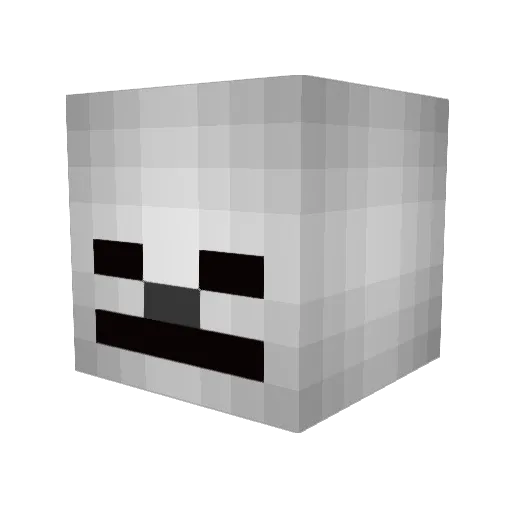 LUZINbr Minecraft avatar head, 3D render
