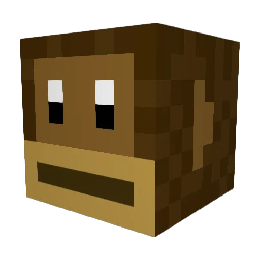 LVC_2020 Minecraft avatar head, 3D render
