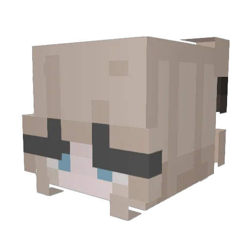 LVJYLINU Minecraft avatar head, 3D render