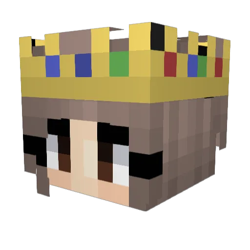 LVJY_8 Minecraft avatar head, 3D render