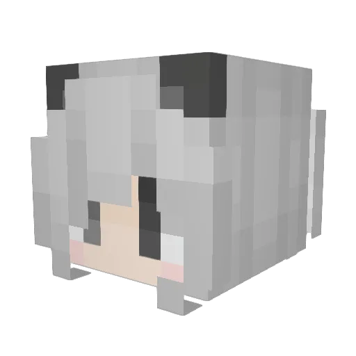 LVNDA Minecraft avatar head, 3D render
