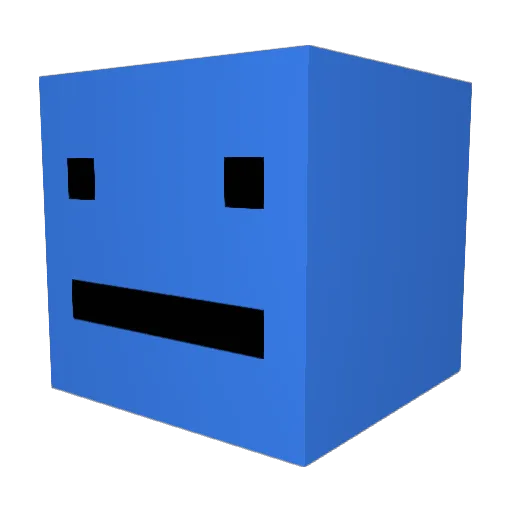 LVQ_ Minecraft avatar head, 3D render