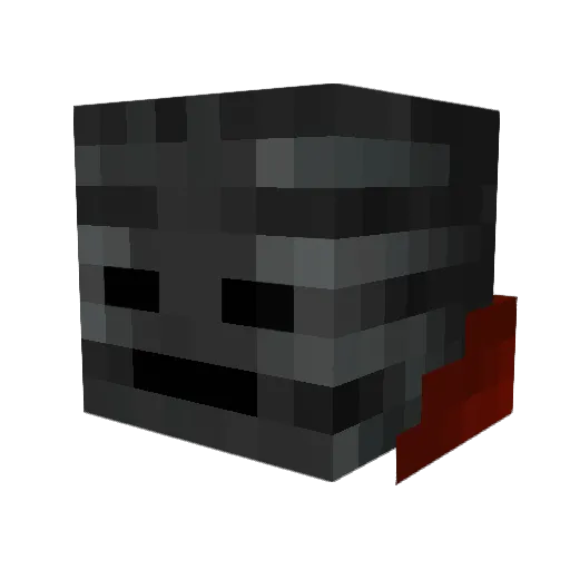LVStefa Minecraft avatar head, 3D render