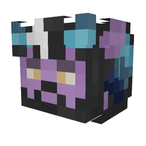 LVXVRIA Minecraft avatar head, 3D render